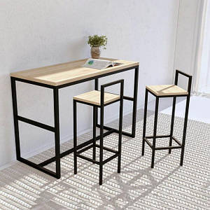 Стіл барний високий + 2 стільчики