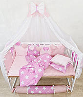 Детский постельный набор в кроватку, балдахин на кроватку, постельный набор для новорожденных