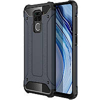 Бронированный противоударный TPU+PC чехол Immortal для Xiaomi Redmi Note 9 / Redmi 10X TPU+PC, Серый / Metal slate