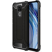 Бронированный противоударный TPU+PC чехол Immortal для Xiaomi Redmi Note 9 / Redmi 10X TPU+PC, Черный