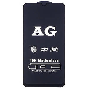 Захисне скло 2.5 D CP+ (full glue) Matte для Samsung A20/A30/A30s/A50/A50s/M30/M30s/M31/M21/M21s Чорний