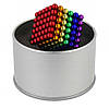 Магнитный конструктор головоломка Неокуб 216 шариков 5 мм цветной, фото 7
