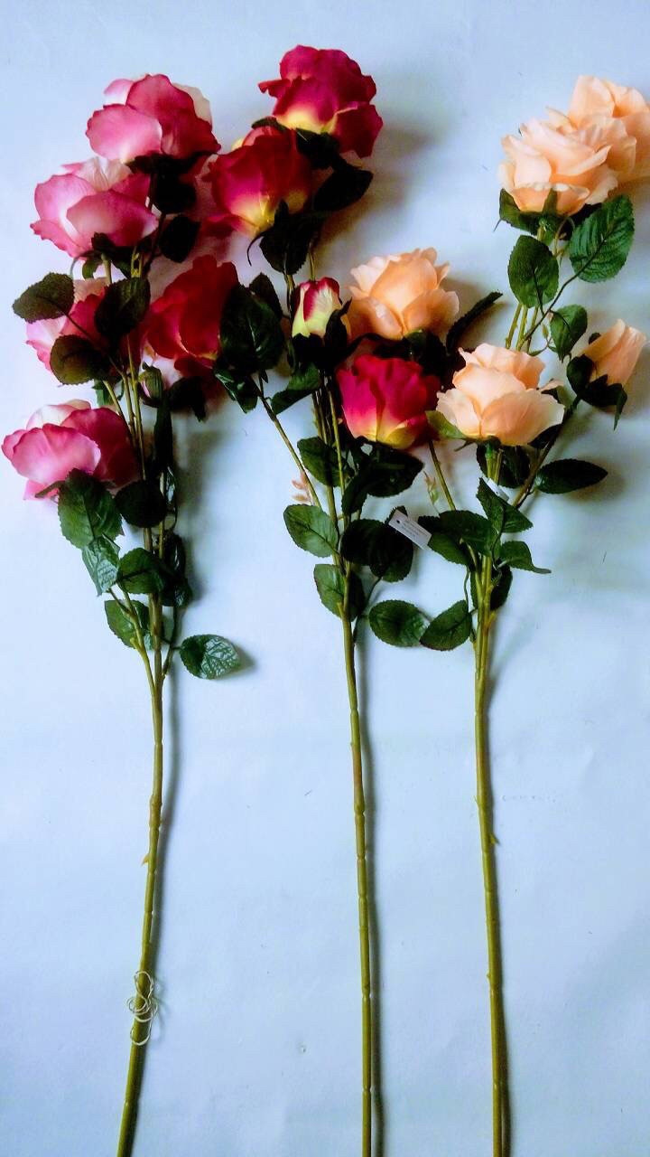 Искусственная ветка розы. - фото 10 - id-p494008197