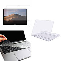 Чехол пластиковая накладка для MacBook Air/Pro 13,3'' + защитная пленка + накладка на клавиатуру