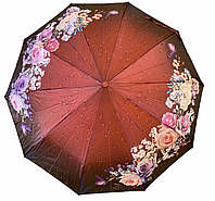 Зонт женский складной полуавтомат "Цветы"