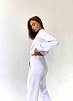 Костюм жіночий стильний сувшот вільної кроя зі спущеними рукавами і вільні штани різні кольори Dch3928, фото 5