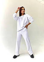 Костюм жіночий стильний сувшот вільної кроя зі спущеними рукавами і вільні штани різні кольори Dch3928, фото 4