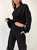 Костюм жіночий стильний сувшот вільної кроя зі спущеними рукавами і вільні штани різні кольори Dch3928, фото 7