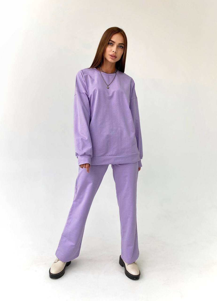 Костюм жіночий стильний сувшот вільної кроя зі спущеними рукавами і вільні штани різні кольори Dch3928