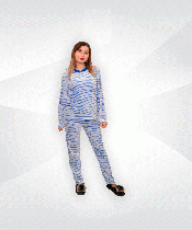 Піжама жіноча махрова 03216 Зодіак Мікс вельсофт