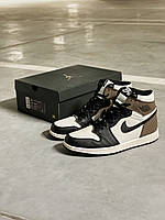 Кроссовки Nike Air Jordan 1 Retro Dark Mocha. Найк Аир Джордан Дарк Мока