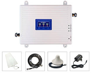 GSM репітер 3 діапазони 900 1800 2100, підсилювач зв'язку 3G 4G LTE