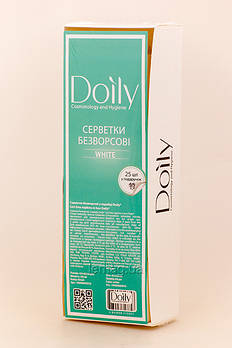 Doily Серветки безворсові для манікюру в коробці - Білі