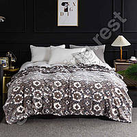 Плед м'який із мікрофібри 180х200 см. Плед Сніжок приємний до тіла трава