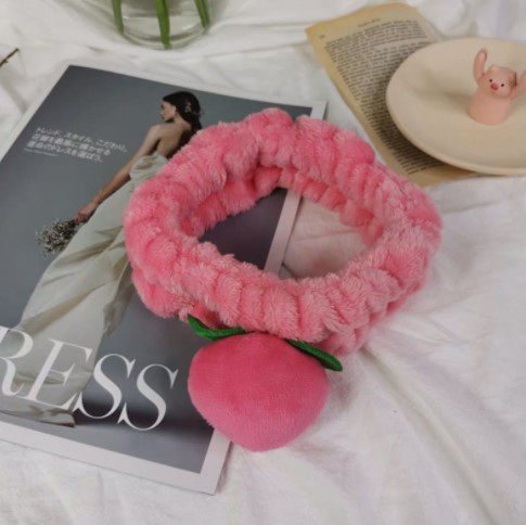 Пов'язка на голову Персик рожева