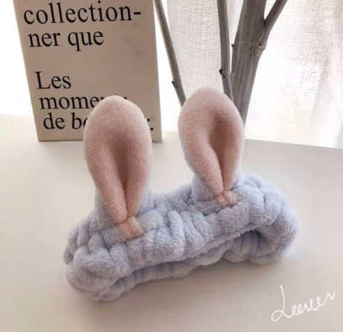 Пов'язка на голову Зайчик блакитна