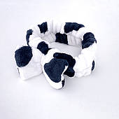 Пов'язка на голову Бантик з коров'ячим принтом