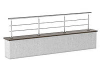 Оградження для терас із неіржавкої сталі з горизонтальним наповненням