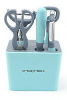 Кухонный набор 6 предметов Kitchen tools голубой