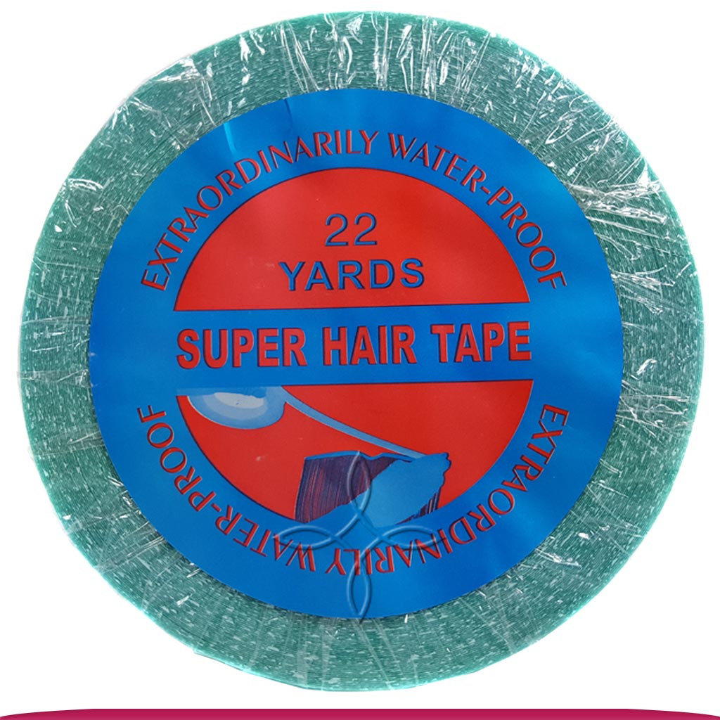 Стрічка для нарощування Волос Двостороння Синя Super Hair Tape Waterproof 20 м