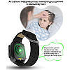 Smart годинник дитячий з GPS відстеженням Nectronix LT-25(Чорні), з підтримкою 4G, термометром, камерою, сенсорним екраном, фото 3