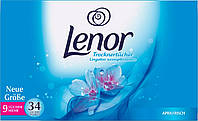 Салфетки для сушки белья Апрельская свежесть Lenor, 34 шт (Германия)