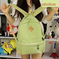 Рюкзак синій в точку M302 Салатовий