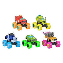 Спалах і диво-машинки набір 5 машинок Fisher-Price Blaze & The Monster Machines Neon Wheels 5-Pack