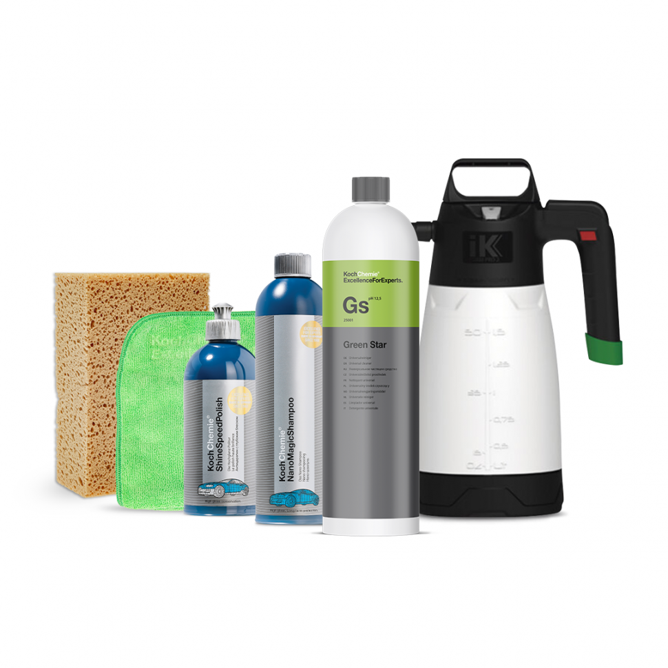 Набір для 2-фазового миття та ручного полірування авто, фото 1