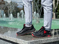 Туфли подростковые кроссовки кожаные черные Uk0182