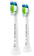 Сменные насадки на зубную щетку PHILIPS HX6064 SONICARE DIAMOND CLEAN White 2 штуки