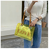 Женская сумка прозрачная сумка-тоут в новом стиле модная сумка через плечо Только ОПТ, фото 3