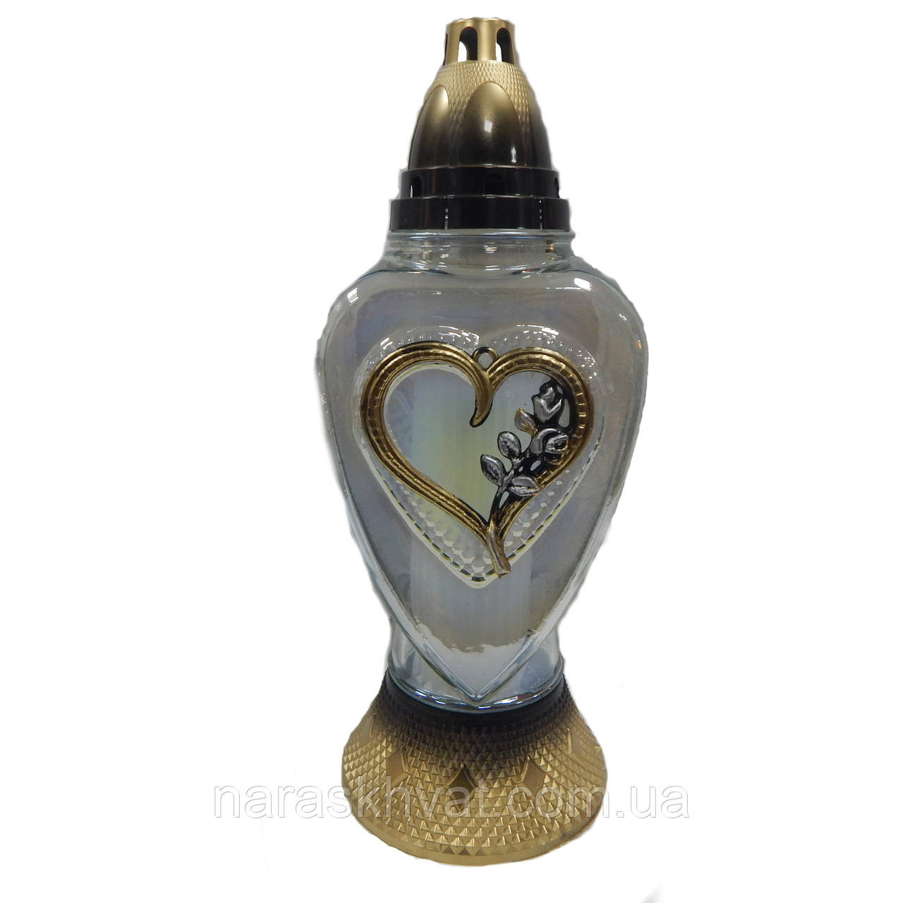 Лампадка Троянда в Серце 50 год