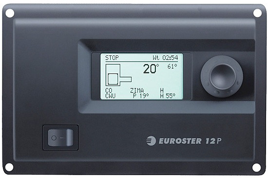 Автоматика для твердопаливних котлів зі шнеком Euroster 12P
