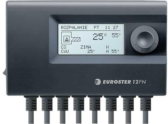 Автоматика для твердопаливних котлів зі шнеком Euroster 12PN