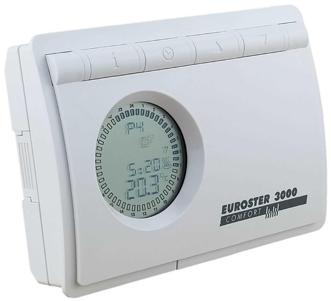 Програматор температури котла Euroster 3000, провідний, тижневий