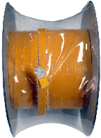 Самоклеючий шнур для каміна, печі, котла - Europolit TSP-D 10x2 мм (білий)