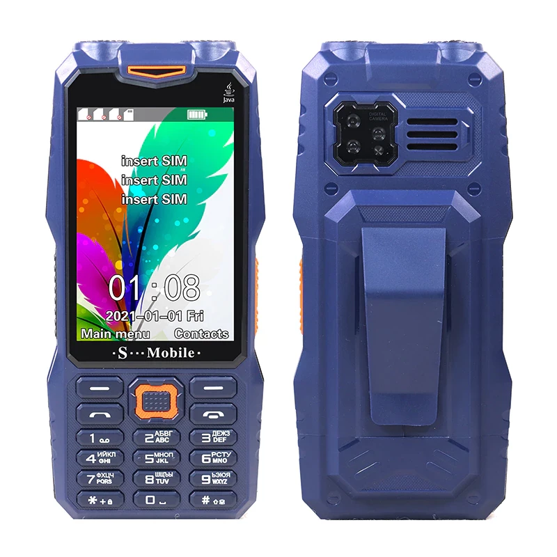 Мобільний телефон Land rover S999 blue 3 сім 10000mAh 3.5"