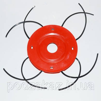 Катушка с леской в сборе к мотокосе "Солнышко", 8 вых, метал HLZ, фото 1