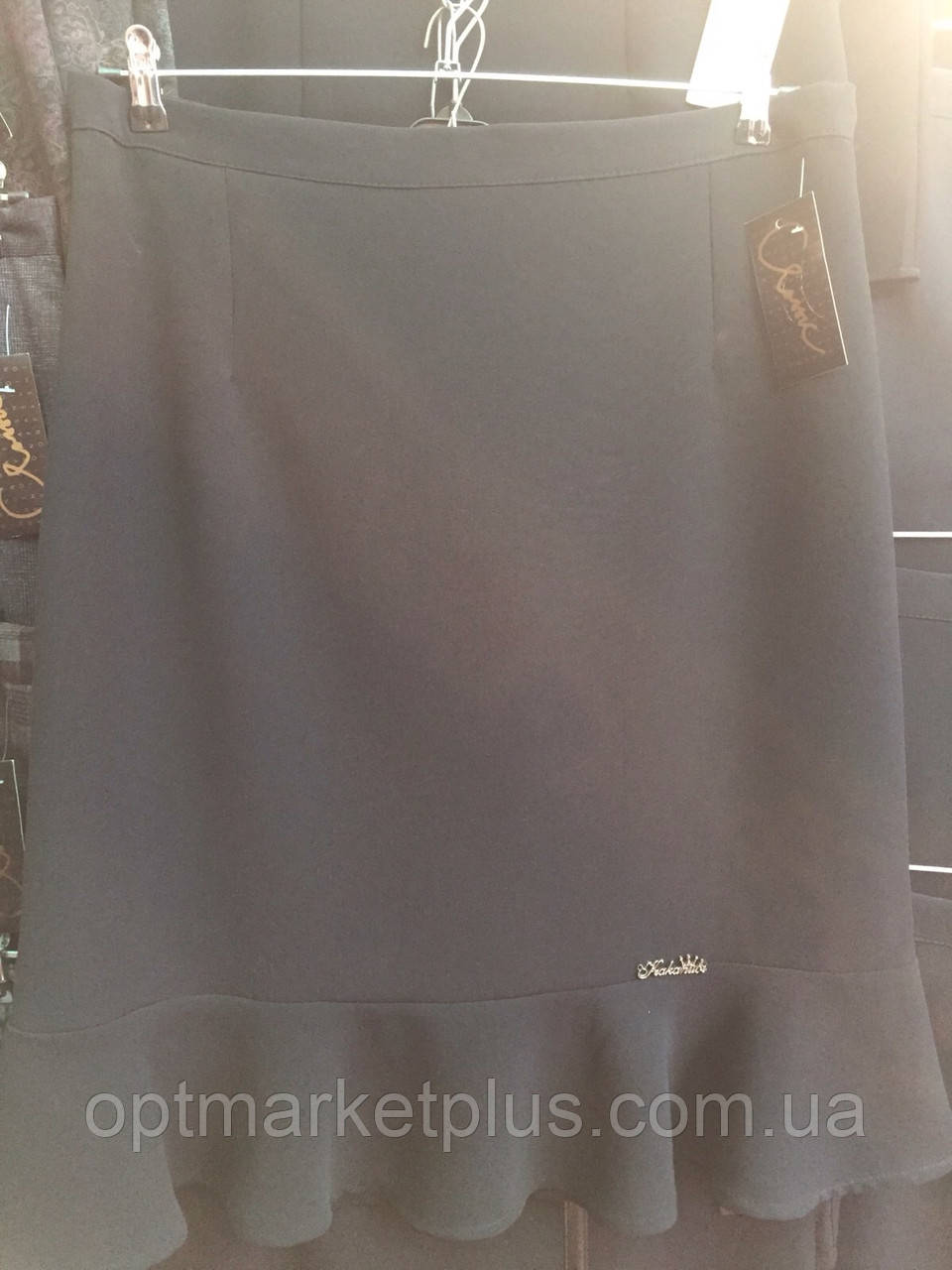 Спідниці жіночі, дабл креп (48-60р, довжина 70 см) купити гуртом від складу 7 км Одеса