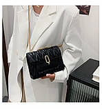 Популярна жіноча сумка, нова тенденція, модна сумка-месенджер на одне плече з ланцюжком ОПТ, фото 4