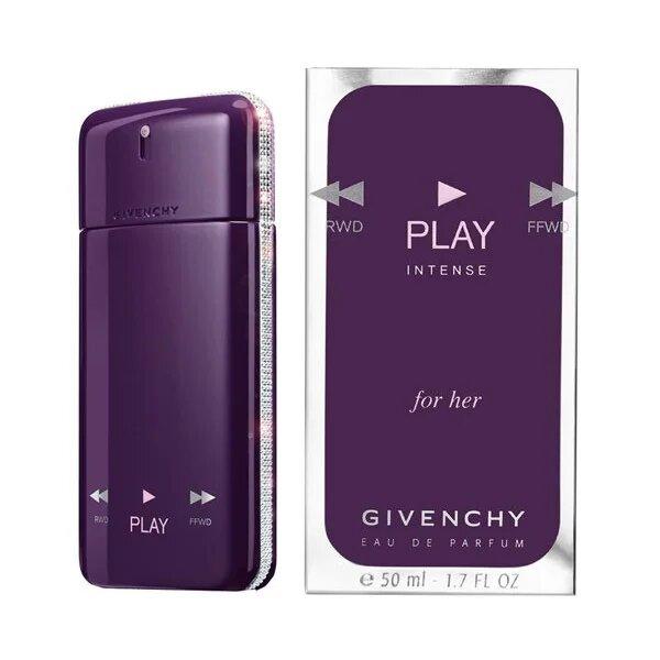 Givenchy Play For Her Intense Парфумована вода 75 ml (Парфуми Живанші Плей Фо Хе Інтенс) Фіолетові Бузкові