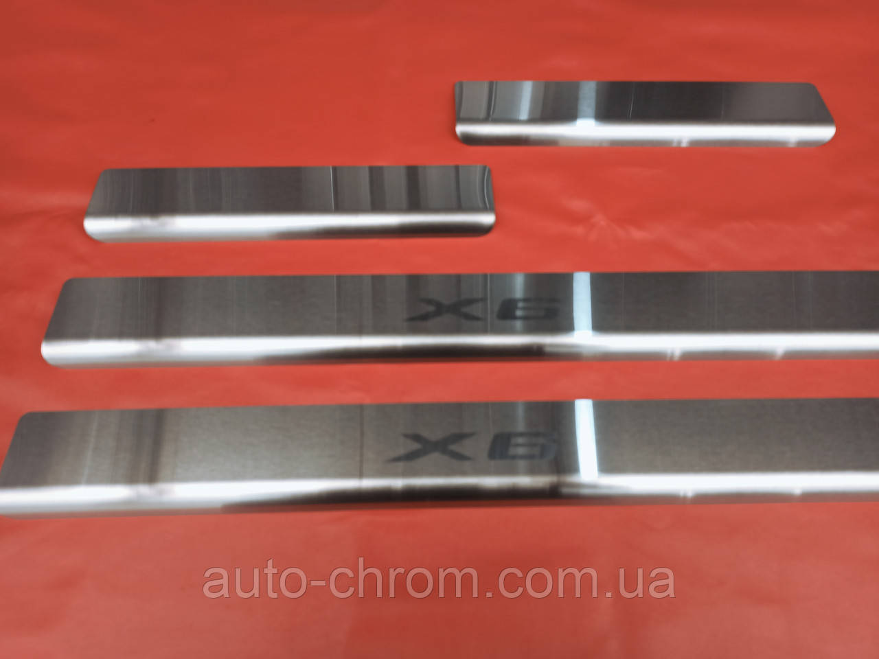 Накладки на пороги BMW X6 2007-2018, фото 1