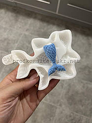 ЕКСКЛЮЗИВ! Силіконовий Молд для шоколаду, карамелі, мастики "Набір асорті хвостиків русалки"