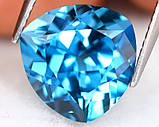 Натуральний топаз London Blue (Лондон Блю) 7.13Сt. 11.7 x 11.9 x 7.6mm, фото 2