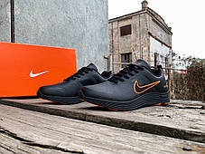 Чоловічі кросівки Nike Zoom Shield 15 Black Orange чорні з жовтогарячим водонепроникні, фото 3