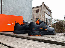 Чоловічі кросівки Nike Zoom Shield 15 Black Orange чорні з жовтогарячим водонепроникні, фото 6