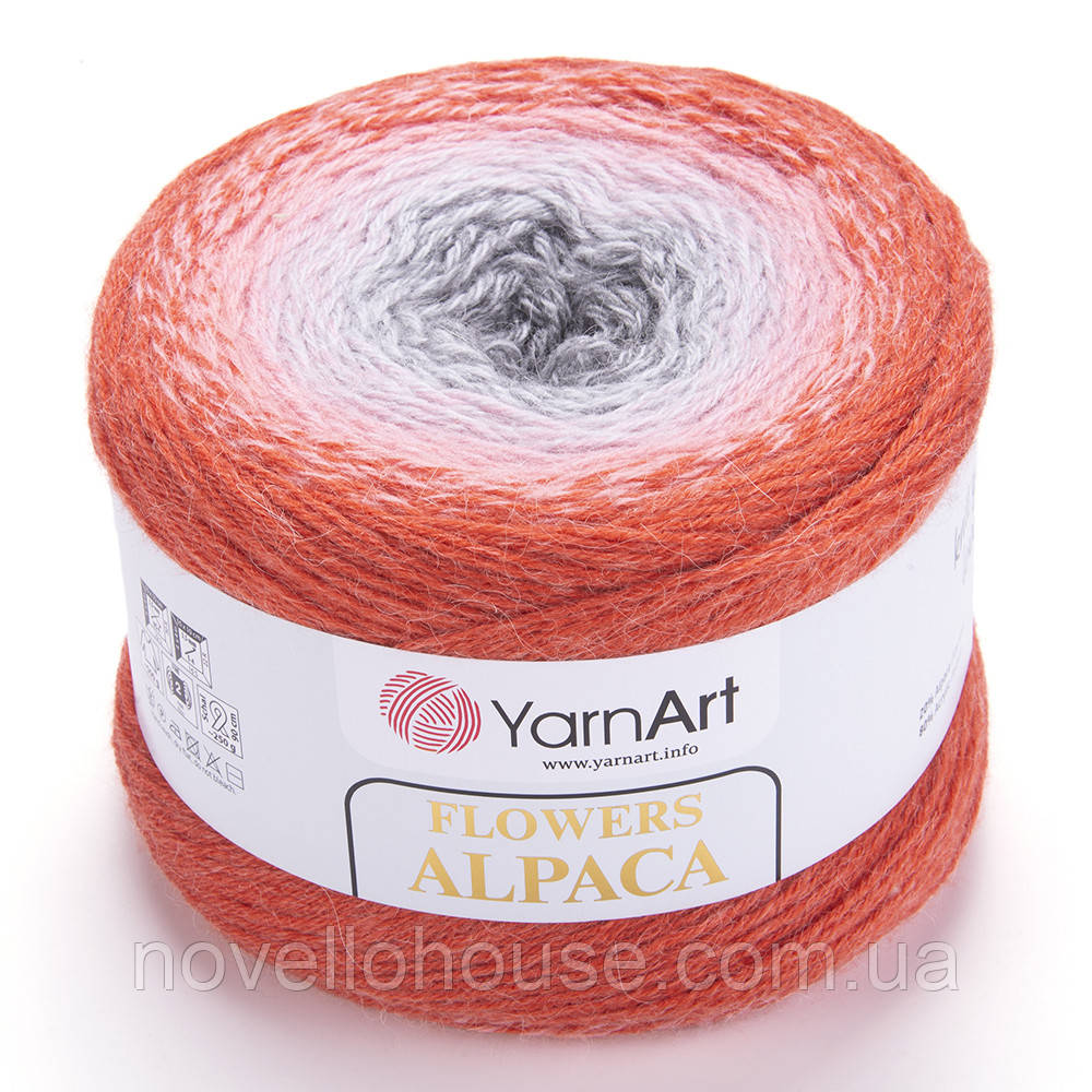 YarnArt FLOWERS ALPACA (Фловерс Альпака) № 421 (Пряжа альпака, нитки для в'язання)