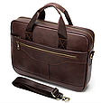 Чоловіча шкіряна сумка-портфель для документів Marrant — Коричневий, фото 8