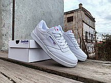 Чоловічі кросівки кеди Reebok Club C 85 White білі, фото 5